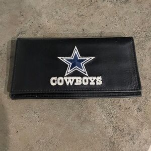 Dallas Cowboys Leather checkbook cover